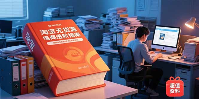 淘宝无货源电商进阶指南，包含新人课、进阶课，配套资料，蓝海选品等 - 中创网