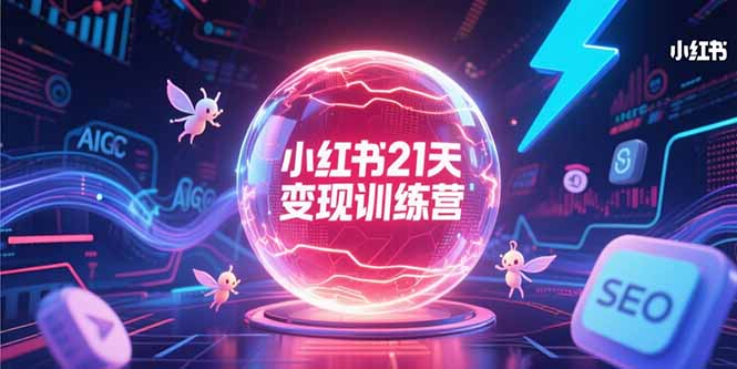 小红书21天变现训练营，AIGC工具高效应用，SEO优化核心技巧 - 中创网