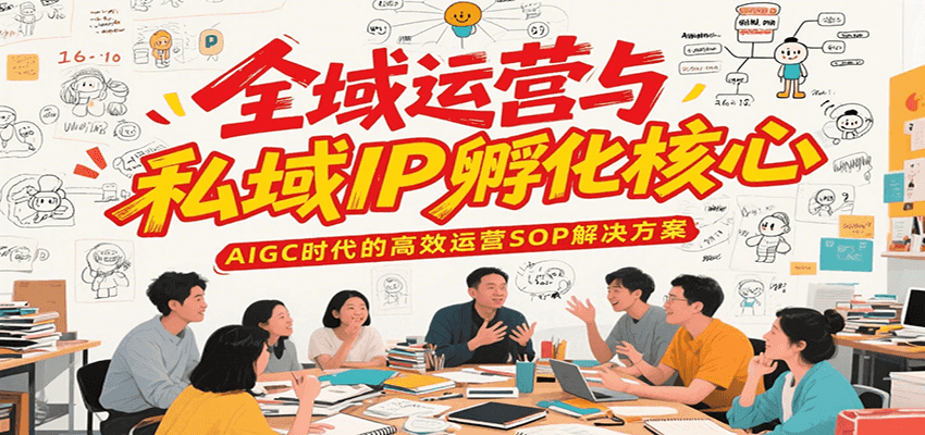 全域运营与私域IP孵化核心，AIGC时代的高效运营SOP解决方案 - 福缘创业网