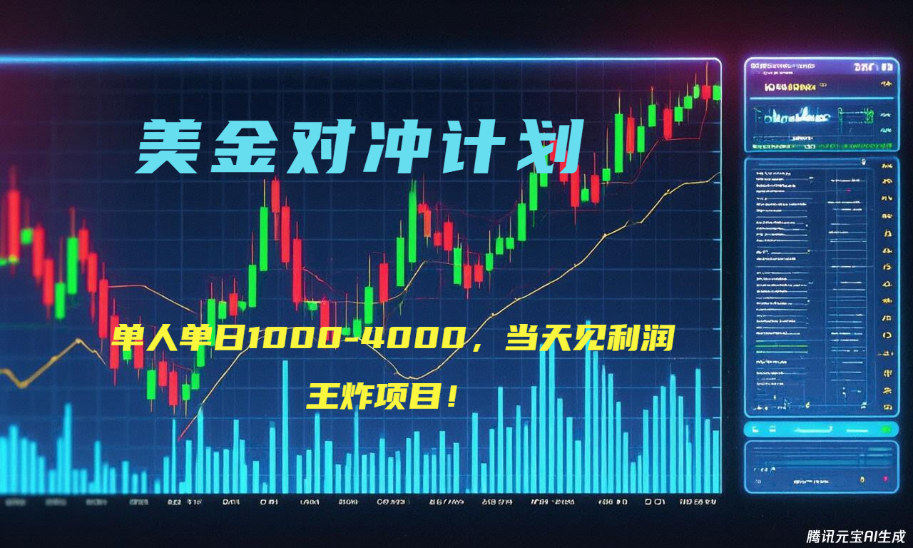 2025年最暴力项目“美金先登计划”最新最强对冲战法，每日实际收益1K-4K - 中创网