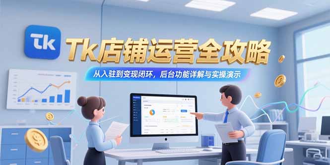 Tk店铺运营全攻略，从入驻到变现闭环，后台功能详解与实操演示 - 中创网