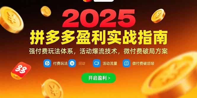 拼多多盈利实战指南，强付费玩法，活动爆流技术，微付费破局方案(更新7月) - 中创网