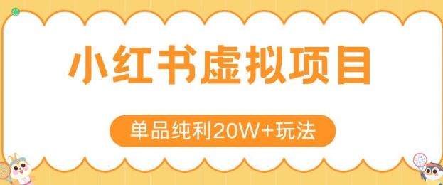 小红书卖虚拟产品，单品纯利20W+玩法分享，4节系列课程 - 冒泡网赚