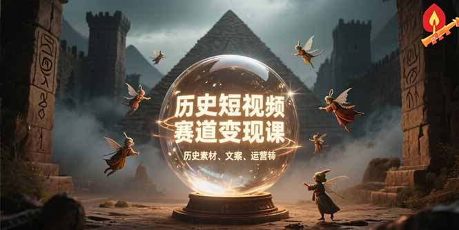 历史短视频赛道变现课，百集素材库应用，文案剪辑技巧，账号运营全案 - 中创网
