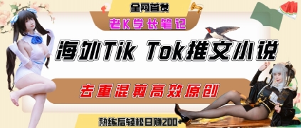 海外tiktok小说推文暴力项目，高停留率，高转化率，上手后一天搞顿饭钱不是问题 - 冒泡网赚