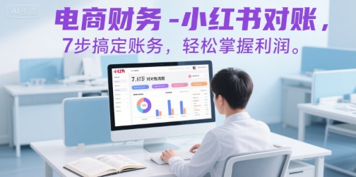 电商财务-小红书对账，7步搞定账务，轻松掌握利润 - 冒泡网赚