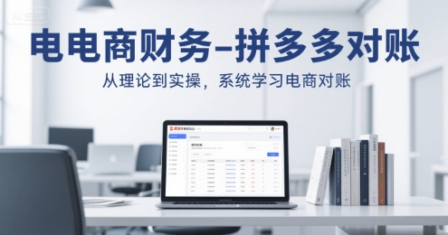 电商财务-拼多多对账，从理论到实操，系统学习电商对账 - 冒泡网赚
