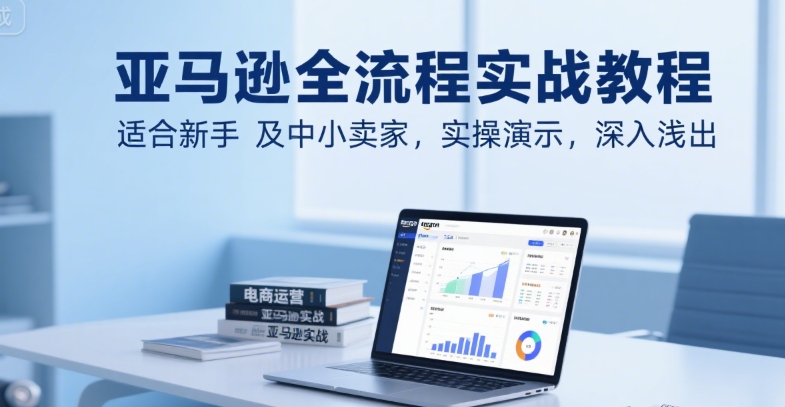 亚马逊全流程实战教程，适合新手及中小卖家，实操演示，深入浅出 - 冒泡网赚