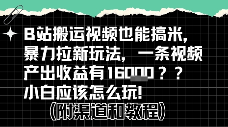 b站掘金计划？搬运视频也能挣拉新的收益，小白应该怎么玩！ - 冒泡网赚