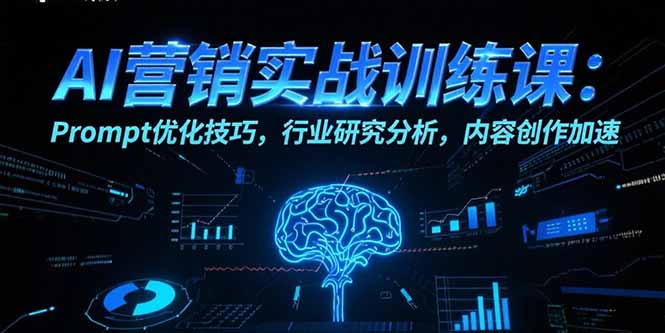 AI营销实战训练课：Prompt优化技巧，行业研究分析，内容创作加速 - 中创网