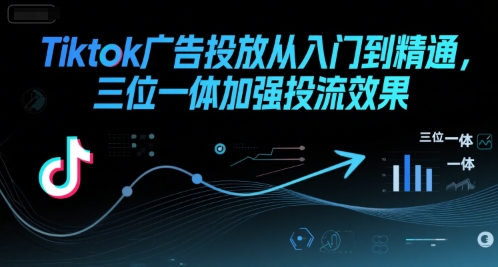 Tiktok广告投放从入门到精通,三位一体加强投流效果-紫橙网创项目网