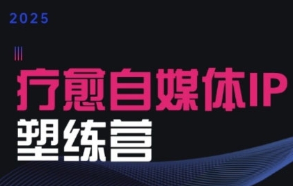 2025治愈自媒体IP训练营，专为疗愈领域从业者打造 - 冒泡网赚