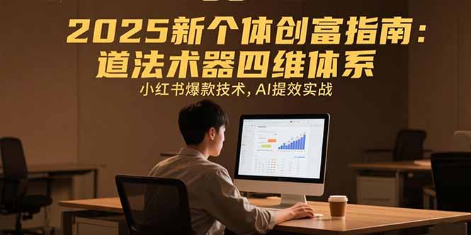 2025新个体创富指南：道法术器四维体系，小红书爆款技术，AI提效实战 - 中创网