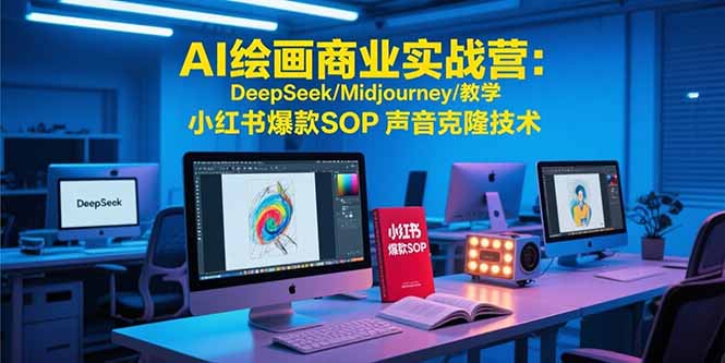 AI绘画商业实战营：DeepSeek/Midjourney/教学 小红书爆款SOP 声音克隆技术 - 中创网