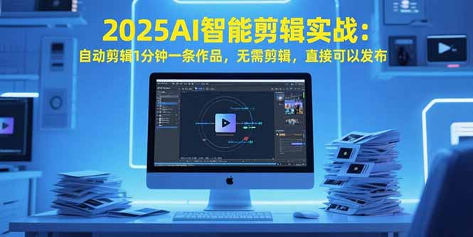 2025AI智能剪辑实战：自动剪辑1分钟一条作品，无需剪辑，直接可以发布 - 中创网