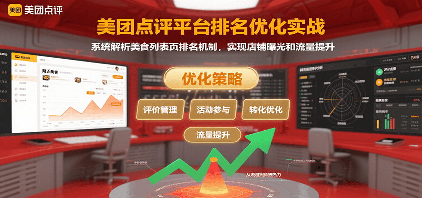 美团点评平台排名优化实战，系统解析美食列表页排名机制，实现店铺曝光和流量提升 - 福缘创业网