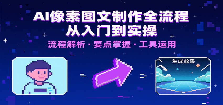 AI像素图文制作全流程：内容要点、文案选择及所用工具，助你快速入局 - 福缘创业网