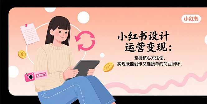 小红书设计运营变现：掌握核心方法论，实现既能创作又能接单的商业闭环 - 中创网