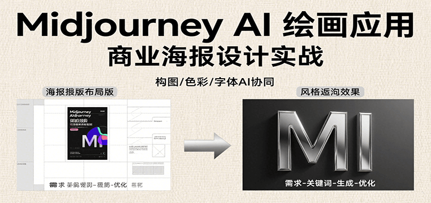 Midjourney AI绘画应用，关键词指令解析、漫画头像制作、海报设计、3D人物生成等 - 福缘创业网