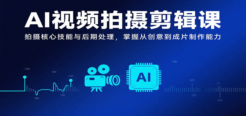 AI视频拍摄剪辑课，拍摄核心技能与后期处理，掌握从创意到成片制作能力 - 福缘创业网
