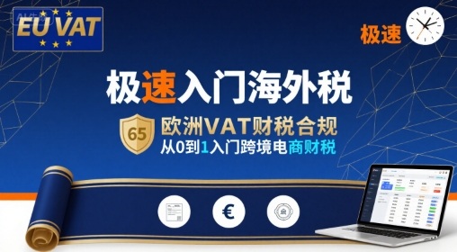 极速入门海外税，欧洲VAT财税合规，从0到1入门跨境电商财税 - 冒泡网赚