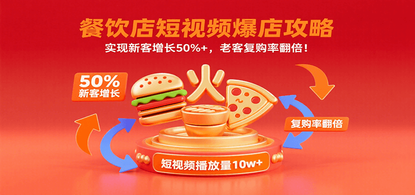 餐饮店短视频爆店攻略：实现新客增长50%+，老客复购率翻倍！ - 福缘创业网