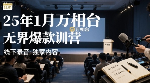 25年1月万相台无界爆款特训营线下录音 - 冒泡网赚