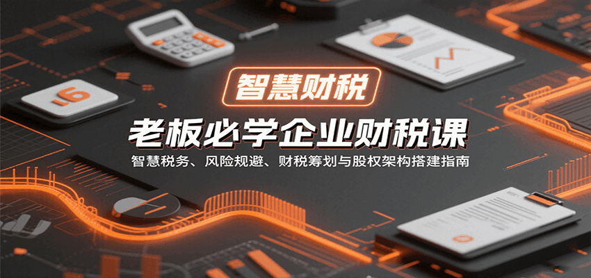 老板必学企业财税课：智慧税务、风险规避、财税筹划与股权架构搭建指南 - 福缘创业网