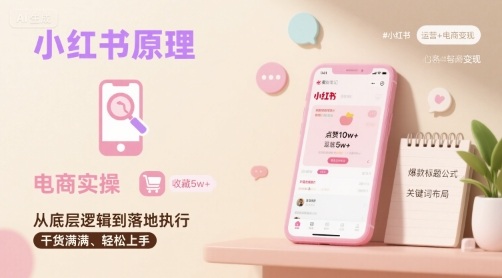 小红书原理以及详细实操流程，小红书电商教程 - 冒泡网赚