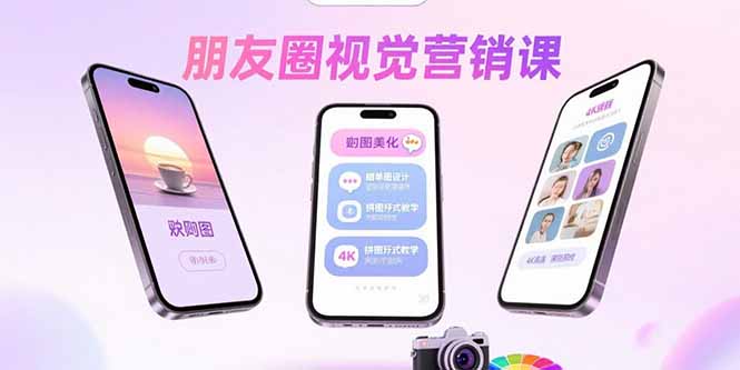 朋友圈视觉营销课：问候图美化，晒单图设计，拼图玩法教学 - 中创网