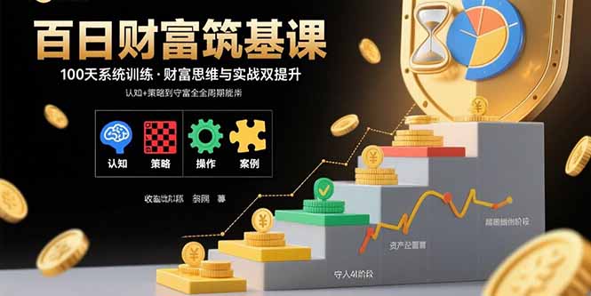 百日财富筑基课：认知+策略+实操+案例拆解  实现从创富到守富全周期能力 - 中创网