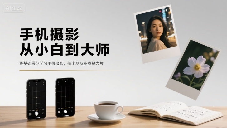 手机摄影从小白到大师，零基础带你学习手机摄影，拍出朋友圈点赞大片 - 冒泡网赚