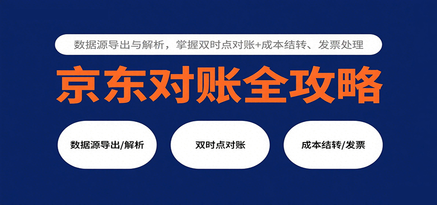 京东对账全攻略：数据源导出与解析，掌握双时点对账+成本结转、发票处理 - 福缘创业网