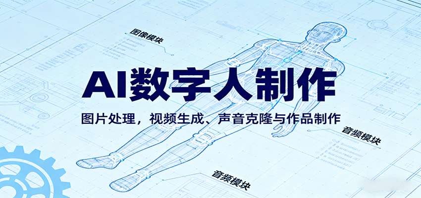 AI永生数字人制作教程：图片处理，视频生成、声音克隆与作品制作 - 福缘创业网