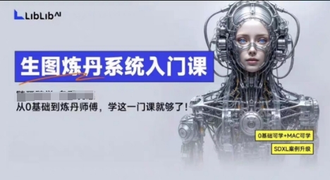 LibLibAI哩布哩布生图炼丹系统入门课,从生图到炼丹,只学这一门就够了-紫橙网创项目网