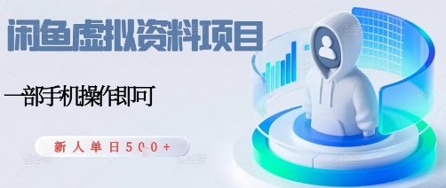 闲鱼虚拟资料项目，每天一小时，新人日入5张 - 冒泡网赚