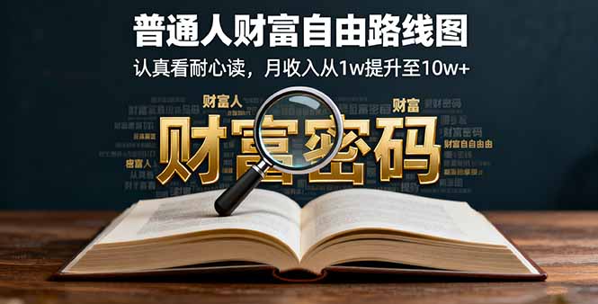 某付费文：普通人财富自由路线图，认真看耐心读，月收入从1w提升至10w+ - 中创网