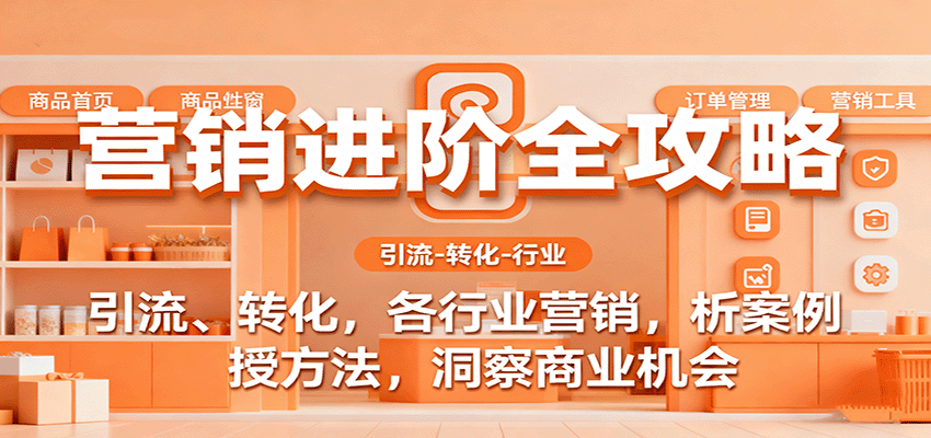 营销进阶全攻略，引流、转化，各行业营销，析案例，授方法，洞察商业机会 - 福缘创业网