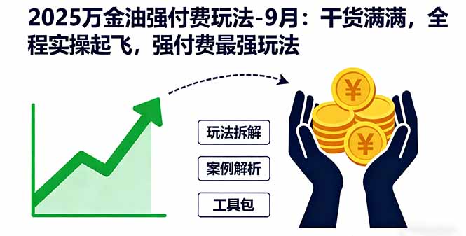 2025万金油强付费玩法-9月：干货满满，全程实操起飞，强付费最强玩法 - 中创网