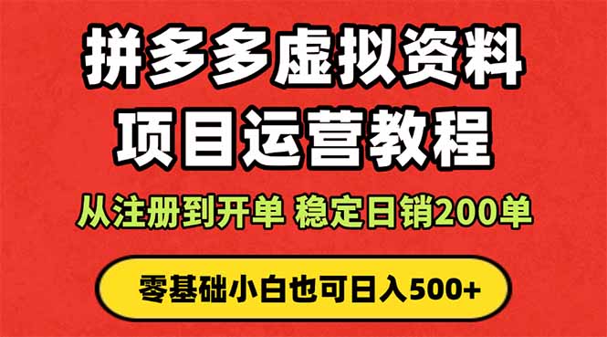拼多多开店运营课程： 蓝海变现玩法，轻松实现睡后收入 零基础小白也可... - 中创网