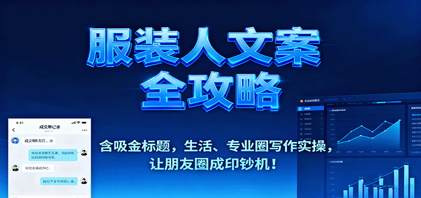 服装人文案全攻略，含吸金标题，生活、专业圈写作实操，让朋友圈成印钞机！ - 福缘创业网