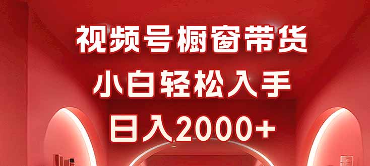 视频号橱窗带货，小白轻松入手，日入2000+ - 中创网