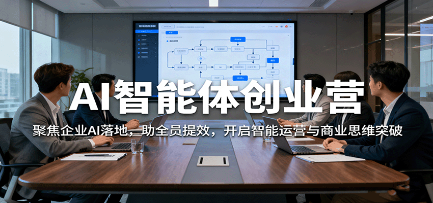 AI智能体创业营：聚焦企业AI落地，助全员提效，开启智能运营与商业思维突破 - 福缘创业网