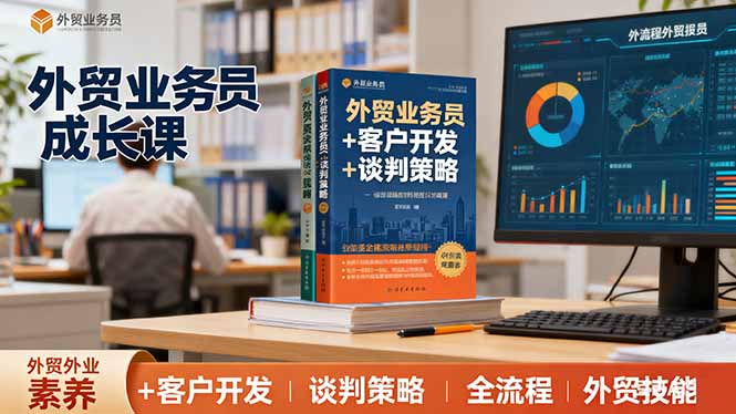 外贸业务员成长课：职业素养+客户开发+谈判策略、掌握全流程外贸技能 - 中创网
