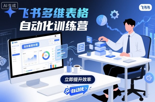 飞书多维表格自动化训练营，手把手教你告别重复处理，用多维表格开启高效办公新模式 - 冒泡网赚