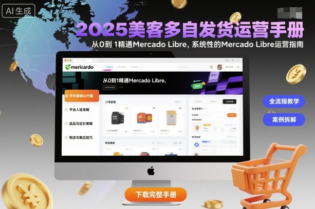 2025美客多自发货运营手册：从0到1精通Mercado Libre，系统性的Mercado Libre运营指南 - 冒泡网赚