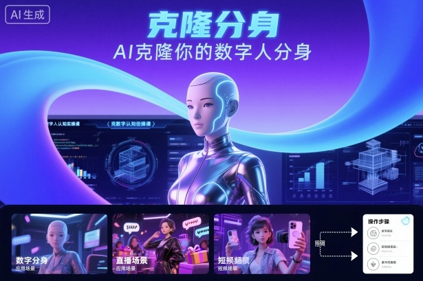 AI数字人认知实操课，克隆你的数字人分身 - 冒泡网赚