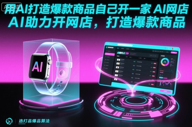 用AI打造爆款商品自己开一家AI网店，AI助力开网店，打造爆款商品 - 冒泡网赚