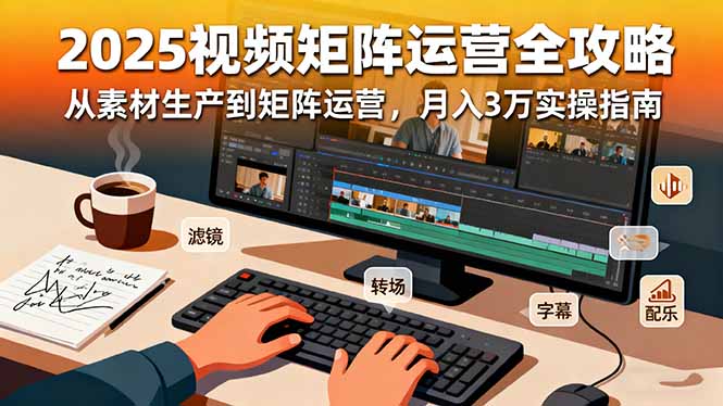 2025短视频矩阵运营全攻略：从素材生产到矩阵运营，月入3万实操指南 - 中创网