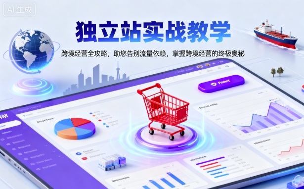独立站实战教学,跨境经营全攻略,助您告别流量依赖,掌握跨境经营的终极奥-紫橙网创项目网